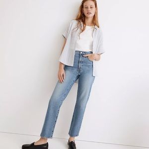 Madewell The Perfect Vintage Straight Jean in Montville Wash ND521 28